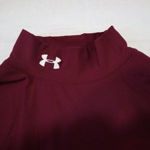 Under Armour Burgundy Dry Fit Long Sleeve Compression Shirt